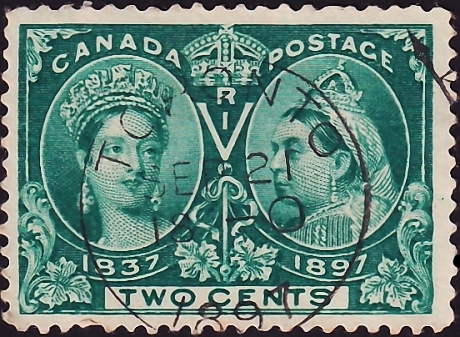 Канада 1897 год . Queen Victoria . Каталог 12 фунтов .